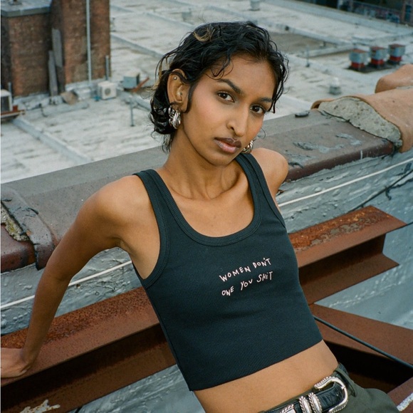 “Women Don’t Owe You Sh@t” Ribbed Tank - Picture 1 of 10